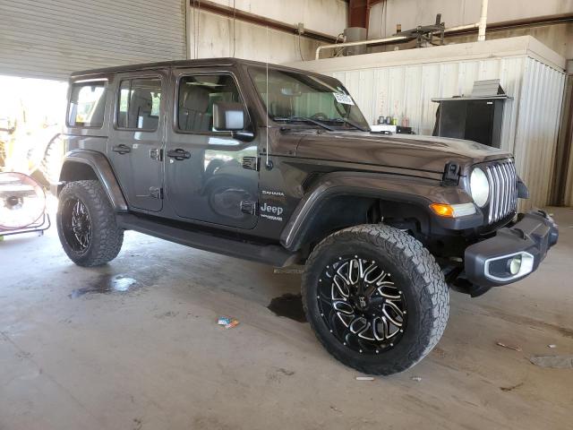 1C4HJXEN6JW197929 - 2018 JEEP WRANGLER UNLIMITED SAHARA ნაცრისფერი ფოტო 4