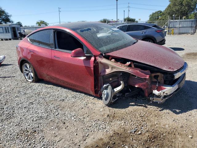 7SAYGDEE6RF065463 - 2024 TESLA MODEL Y RED photo 4
