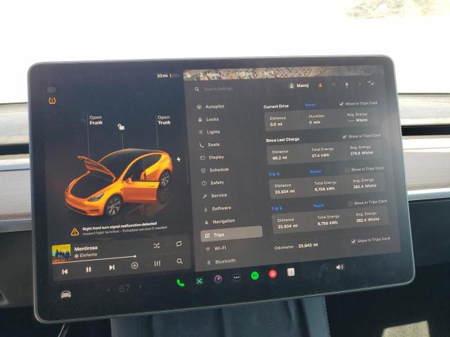 7SAYGDEE6RF065463 - 2024 TESLA MODEL Y RED photo 9