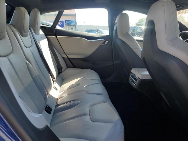 5YJSA1E22FF111973 - 2015 TESLA MODEL S BLUE photo 10