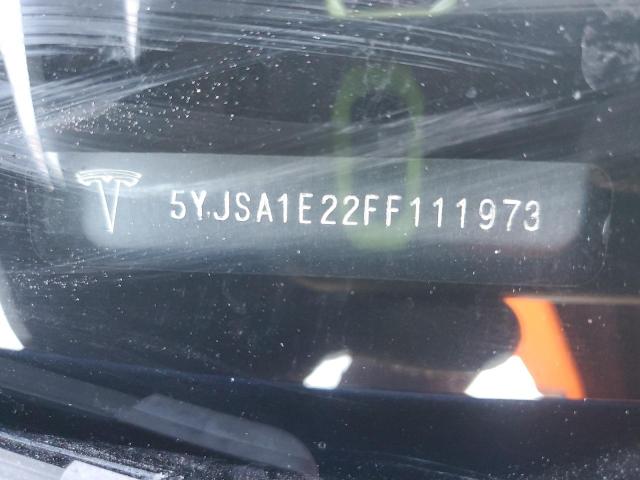 5YJSA1E22FF111973 - 2015 TESLA MODEL S BLUE photo 12