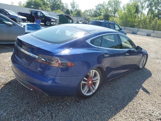 5YJSA1E22FF111973 - 2015 TESLA MODEL S BLUE photo 3