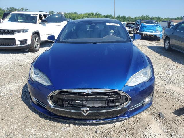 5YJSA1E22FF111973 - 2015 TESLA MODEL S BLUE photo 5