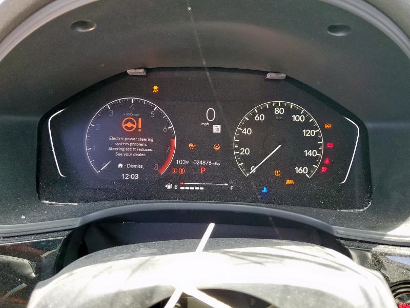 2HGFE1F76RH316647 - 2024 HONDA CIVIC EX GRAY photo 9