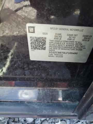 1G1ZC5ST0LF105490 - 2020 CHEVROLET MALIBU LS BURGUNDY photo 12