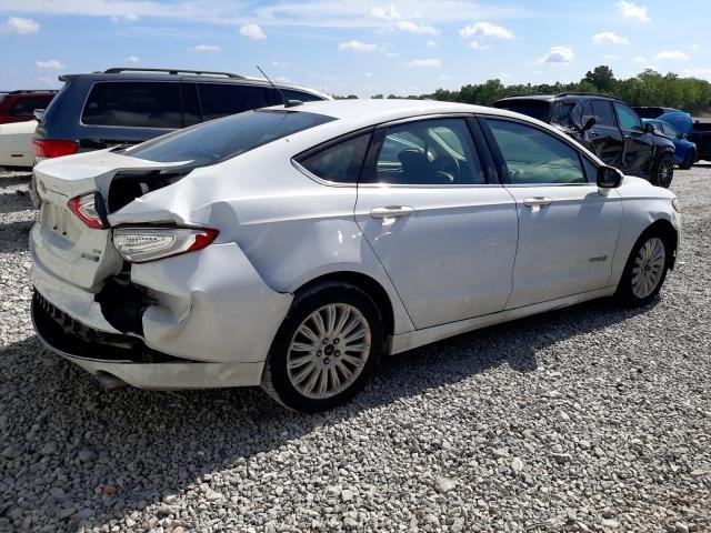 3FA6P0LU9ER281653 - 2014 FORD FUSION SE HYBRID WHITE photo 3