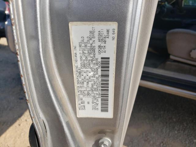 5TBRT34183S437726 - 2003 TOYOTA TUNDRA ACCESS CAB SR5 SILVER photo 12