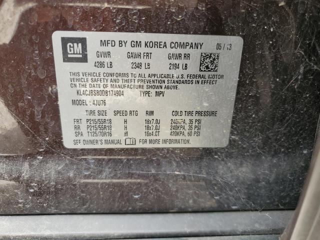 KL4CJBSB0DB174904 - 2013 BUICK ENCORE CONVENIENCE 棕色 照片 12