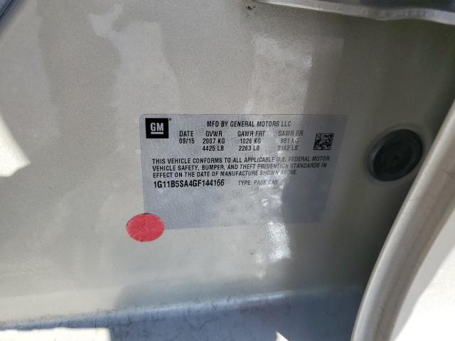 1G11B5SA4GF144166 - 2016 CHEVROLET MALIBU LIM LS GOLD photo 12