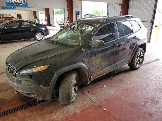1C4PJMBS2HW632878 - 2017 JEEP CHEROKEE TRAILHAWK BLACK photo 1