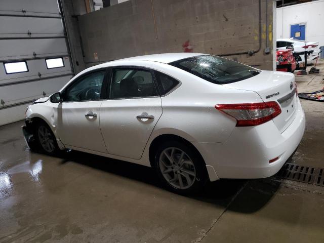 3N1AB7AP1FY303003 - 2015 NISSAN SENTRA S WHITE photo 2