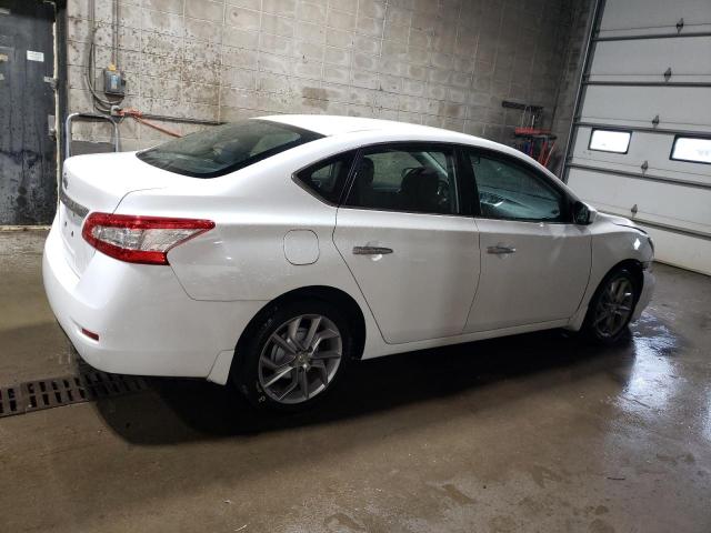 3N1AB7AP1FY303003 - 2015 NISSAN SENTRA S WHITE photo 3