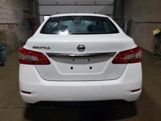 3N1AB7AP1FY303003 - 2015 NISSAN SENTRA S WHITE photo 6