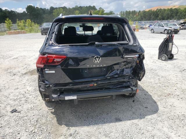 3VV3B7AX0NM163460 - 2022 VOLKSWAGEN TIGUAN SE Czarny zdjęcie 6