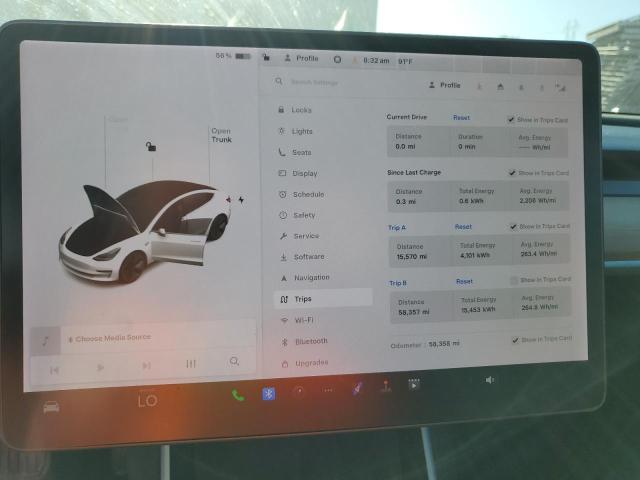 5YJ3E1EB0LF647678 - 2020 TESLA MODEL 3 白色 照片 9