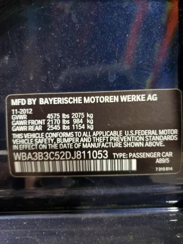 WBA3B3C52DJ811053 - 2013 BMW 328 XI BLUE photo 13