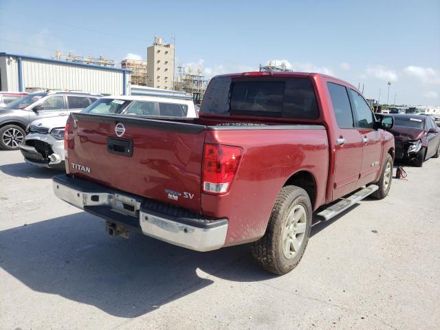 1N6BA0ED0EN504301 - 2014 NISSAN TITAN S MAROON photo 4