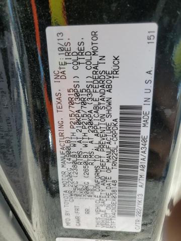 5TFTX4CN3EX038148 - 2014 TOYOTA TACOMA ACCESS CAB შავი ფოტო 12