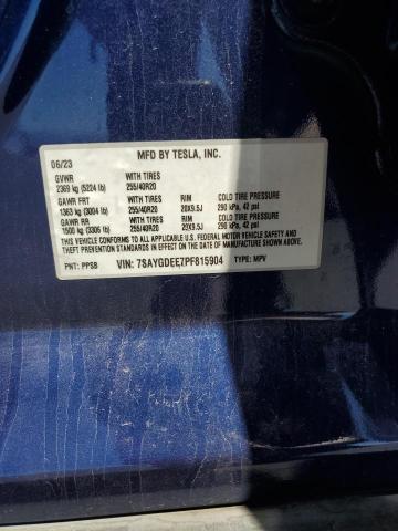 7SAYGDEE7PF815904 - 2023 TESLA MODEL Y Mavi foto 13