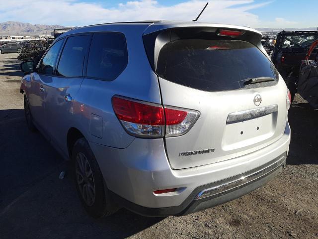 5N1AR2MN3FC643408 - 2015 NISSAN PATHFINDER S 银色 照片 3
