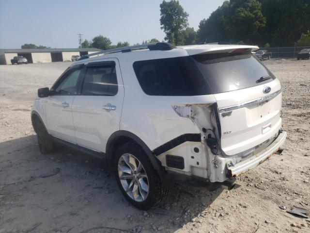 1FMHK7D83CGA49237 - 2012 FORD EXPLORER XLT WHITE photo 2