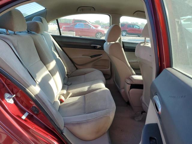19XFA1F54BE027275 - 2011 HONDA CIVIC LX RED photo 10