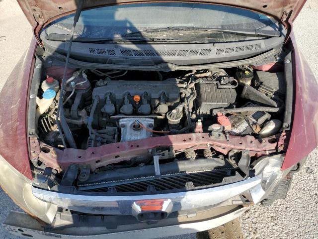 19XFA1F54BE027275 - 2011 HONDA CIVIC LX RED photo 11