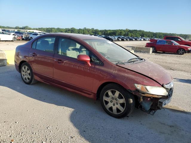 19XFA1F54BE027275 - 2011 HONDA CIVIC LX RED photo 4