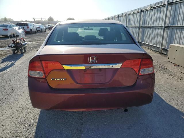 19XFA1F54BE027275 - 2011 HONDA CIVIC LX RED photo 6