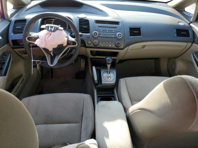 19XFA1F54BE027275 - 2011 HONDA CIVIC LX RED photo 8