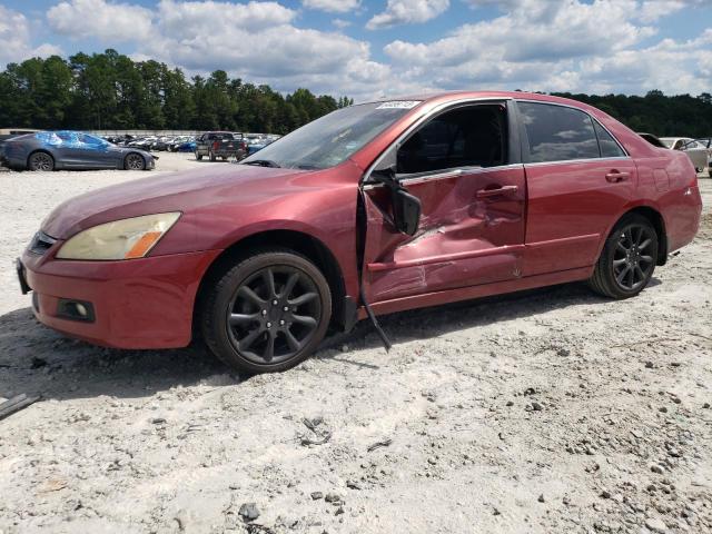 1HGCM55367A009051 - 2007 HONDA ACCORD SE RED photo 1