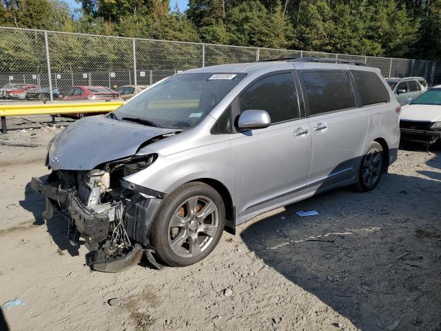 5TDXZ3DC3HS867461 - 2017 TOYOTA SIENNA SE BLUE photo 1