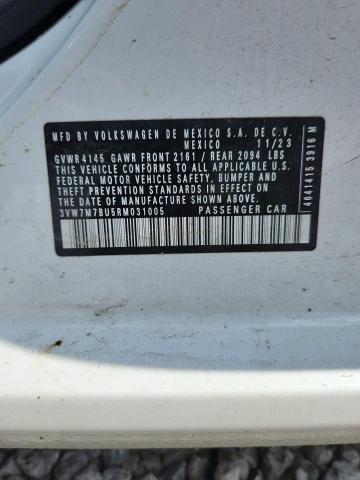 3VW7M7BU5RM031005 - 2024 VOLKSWAGEN JETTA SE WHITE photo 13