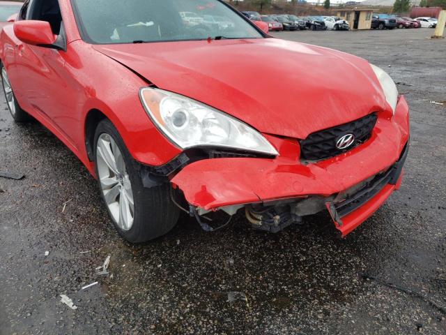 KMHHT6KD7BU051094 - 2011 HYUNDAI GENESIS CO 2.0T RED photo 9