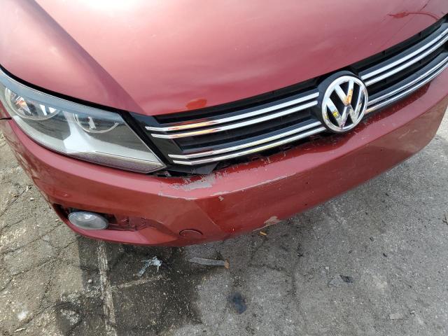 WVGBV7AX5FW081612 - 2015 VOLKSWAGEN TIGUAN S MAROON photo 9