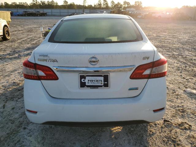 3N1AB7AP9DL635149 - 2013 NISSAN SENTRA S WHITE photo 6