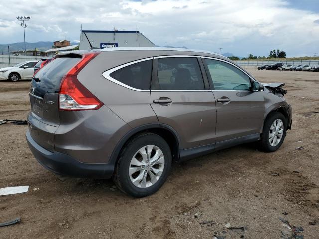 5J6RM4H70DL017299 - 2013 HONDA CR-V EXL 棕色 照片 3