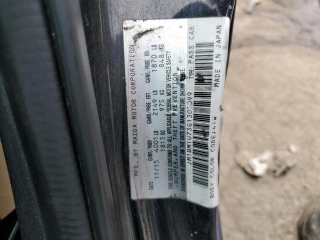 JM1BM1U73G1305099 - 2016 MAZDA 3 SPORT BLACK photo 12