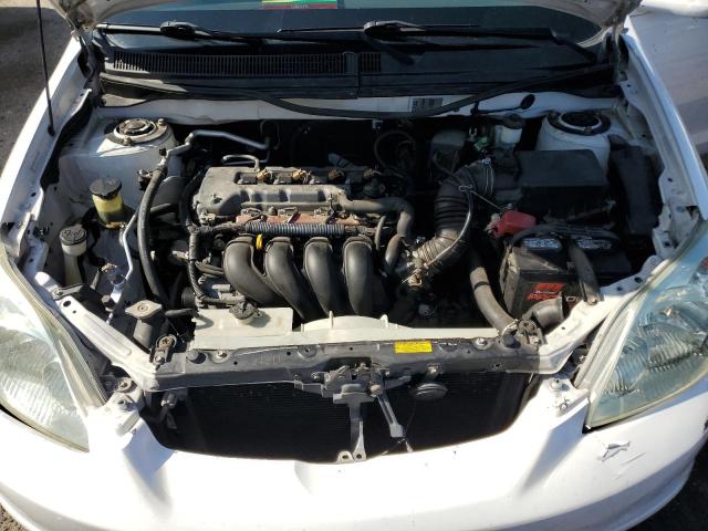 2T1KR32E44C175291 - 2004 TOYOTA COROLLA MA XR WHITE photo 11