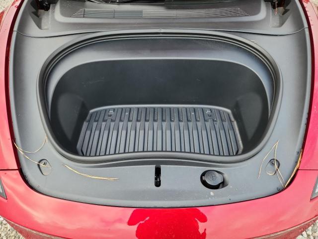 5YJ3E1EA7SF980448 - 2025 TESLA MODEL 3 RED photo 12