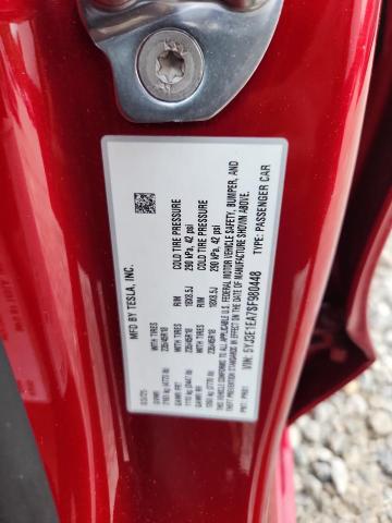 5YJ3E1EA7SF980448 - 2025 TESLA MODEL 3 RED photo 13