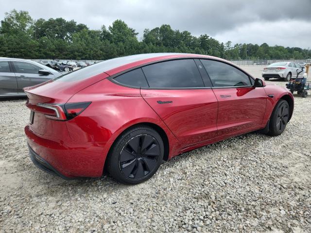 5YJ3E1EA7SF980448 - 2025 TESLA MODEL 3 RED photo 3
