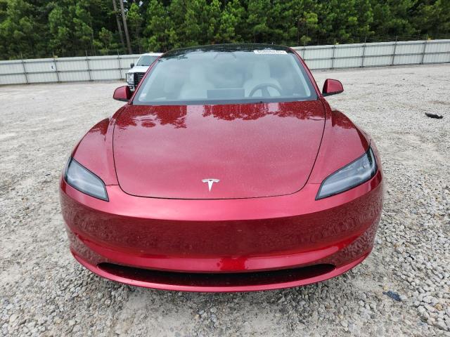 5YJ3E1EA7SF980448 - 2025 TESLA MODEL 3 RED photo 5