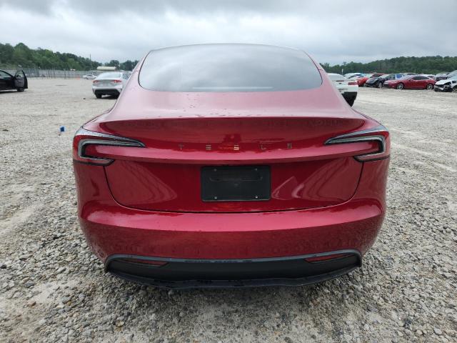5YJ3E1EA7SF980448 - 2025 TESLA MODEL 3 RED photo 6