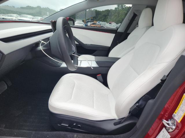 5YJ3E1EA7SF980448 - 2025 TESLA MODEL 3 RED photo 7