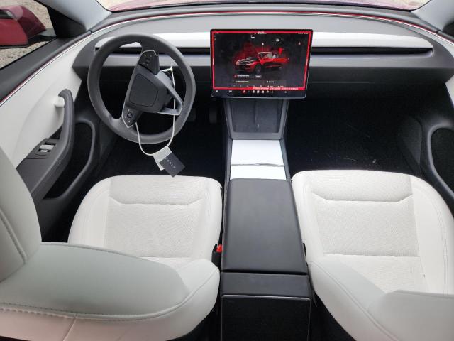 5YJ3E1EA7SF980448 - 2025 TESLA MODEL 3 RED photo 8