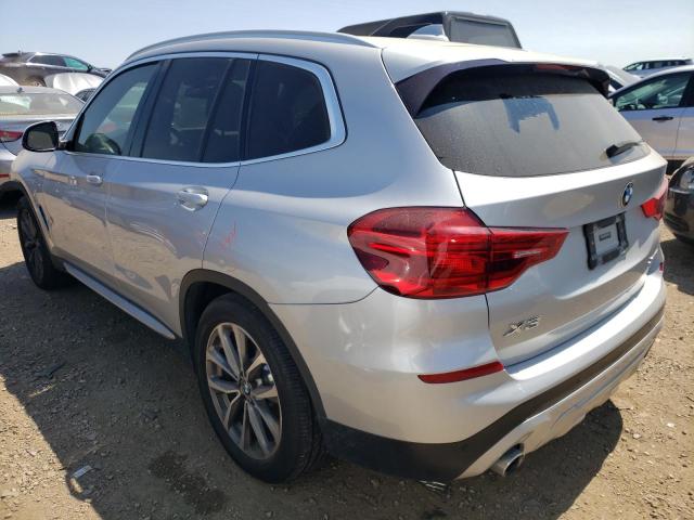 5UXTR9C51KLE19699 - 2019 BMW X3 XDRIVE30I SILVER photo 2