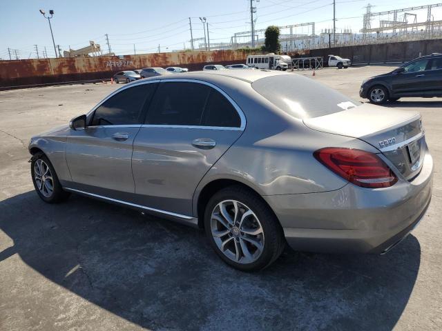 55SWF4KB0FU003424 - 2015 MERCEDES-BENZ C 300 4MATIC SILVER photo 2