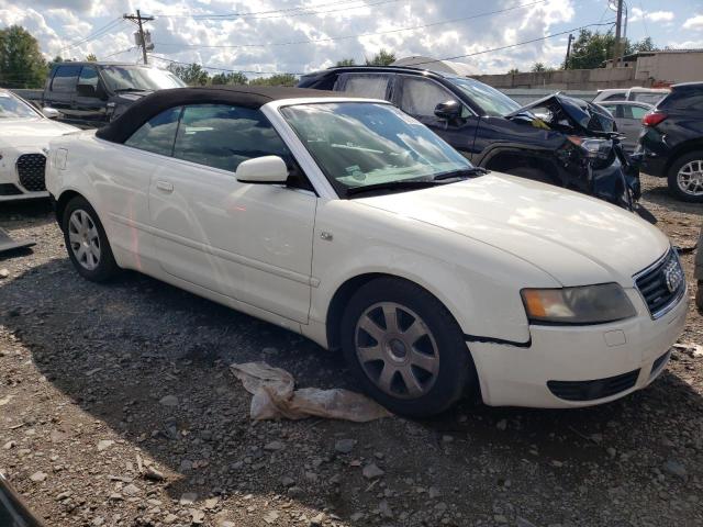 WAUDT48H45K003941 - 2005 AUDI A4 QUATTRO CABRIOLET WHITE photo 4