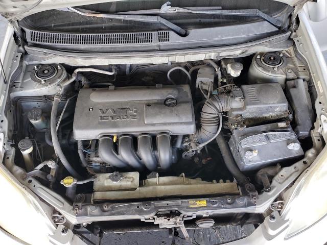 2T1KR32E73C156118 - 2003 TOYOTA COROLLA MA XR SILVER photo 11